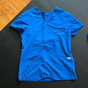 Royal Blue Figs Casma Top